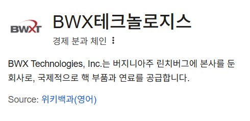BWX테크놀로지스